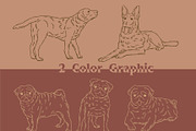 Dogs Graphic Collection, an Illustration by Ben studio (Thumbnail 3 of 3)