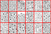 Doodles Flower Coloring Page, a Graphic by Forhadx5 (Thumbnail 8 of 10)