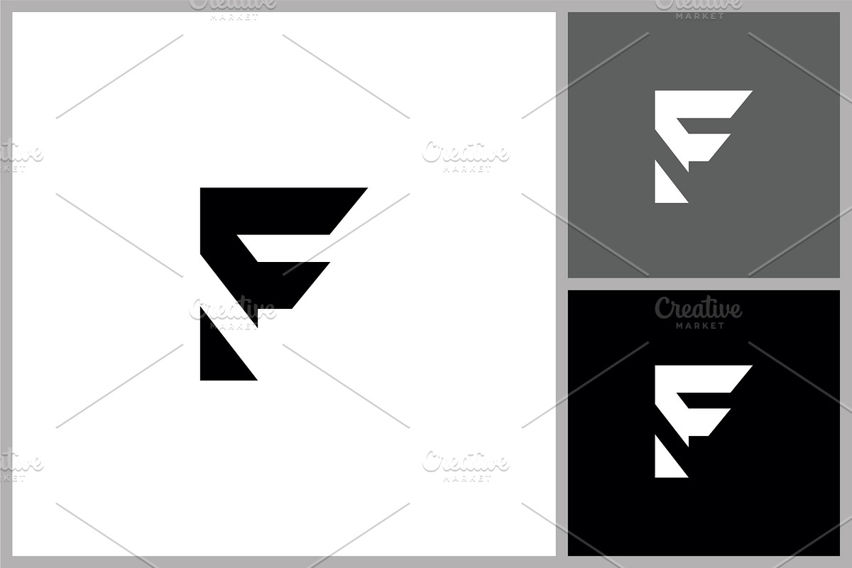Modern Letter F Logo Icon, a Branding & Logo Template by quadrazo