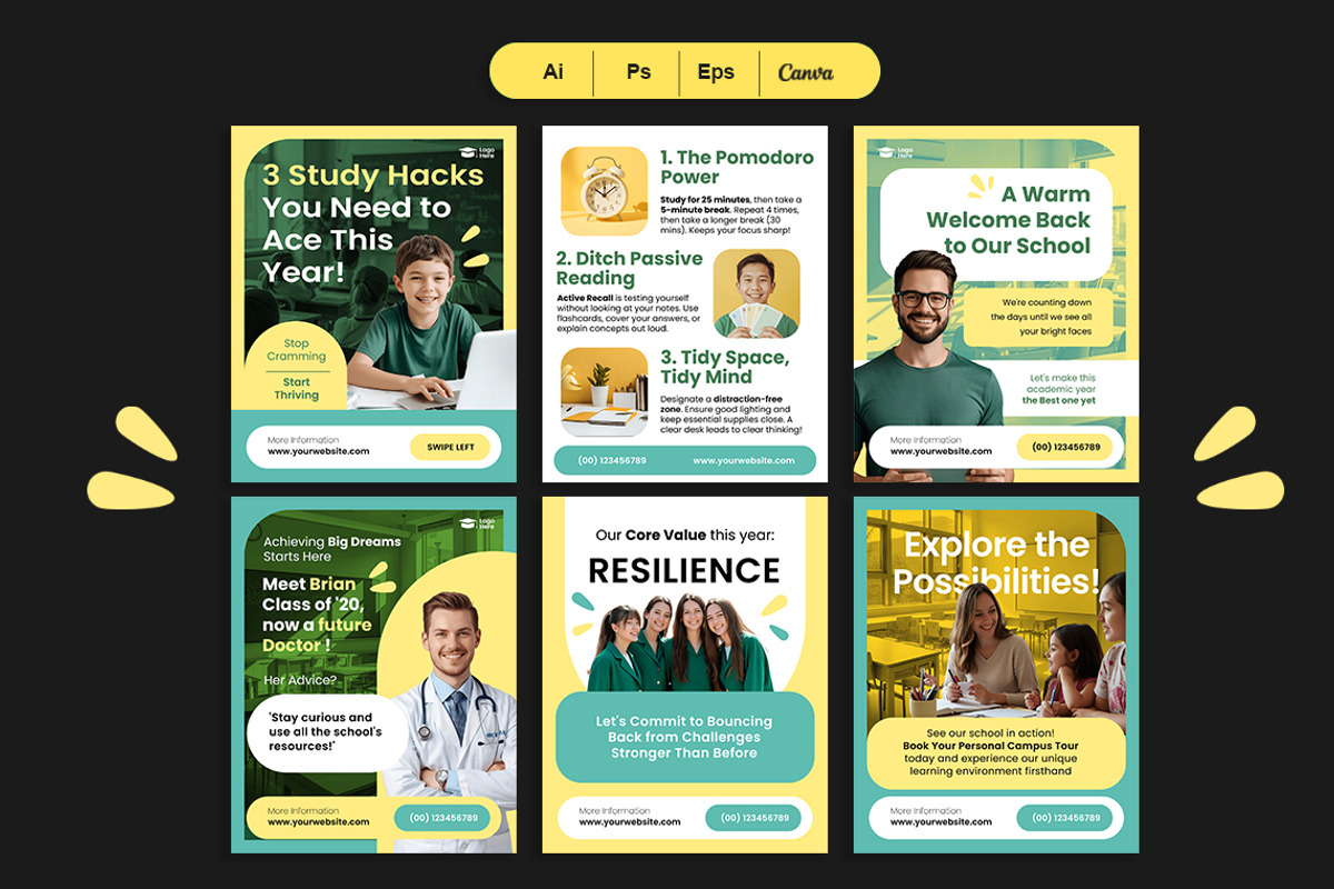 The School/Academic - Instagram Post preview 3