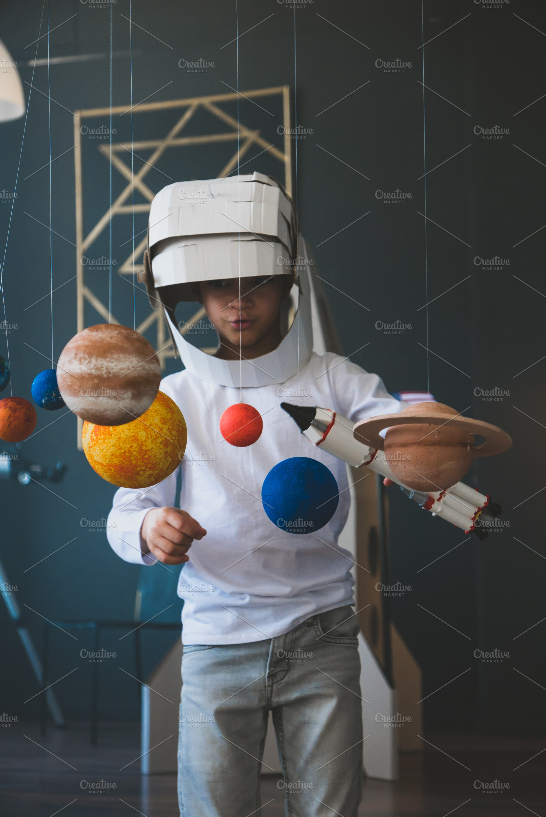 Little astronaut stock photo containing child and kid, an Arts & Entertainment Photo by supamotion
