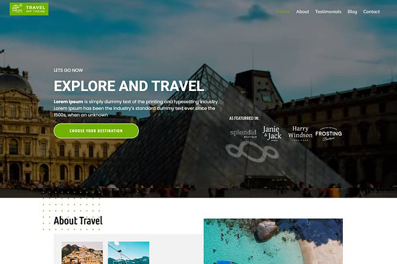 Travel WordPress Theme preview 7