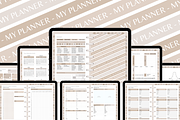 Beige Digital Planner Mega Bundle, a Templates & Theme by SunshineStudioBoutique (Thumbnail 10 of 11)