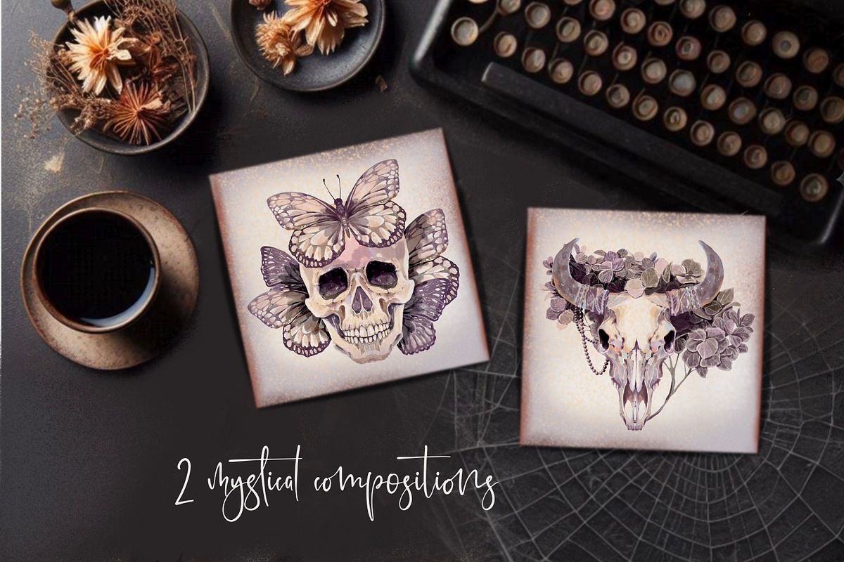 Boho Mystery Halloween collection, a Decorative Illustration by Shabbypie (Photo 9 of 14)