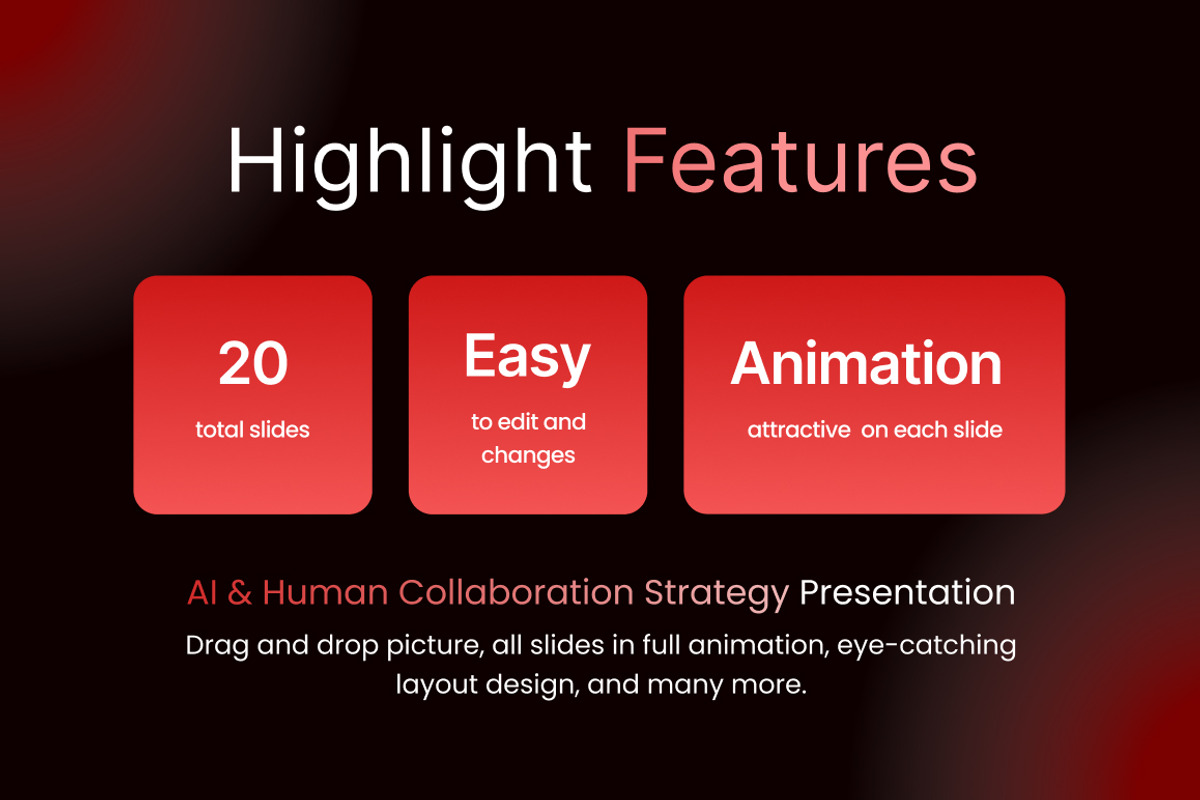 AI & Human Collaboration Strategy, a Presentation Template by Loin Studio (Photo 2 of 4)