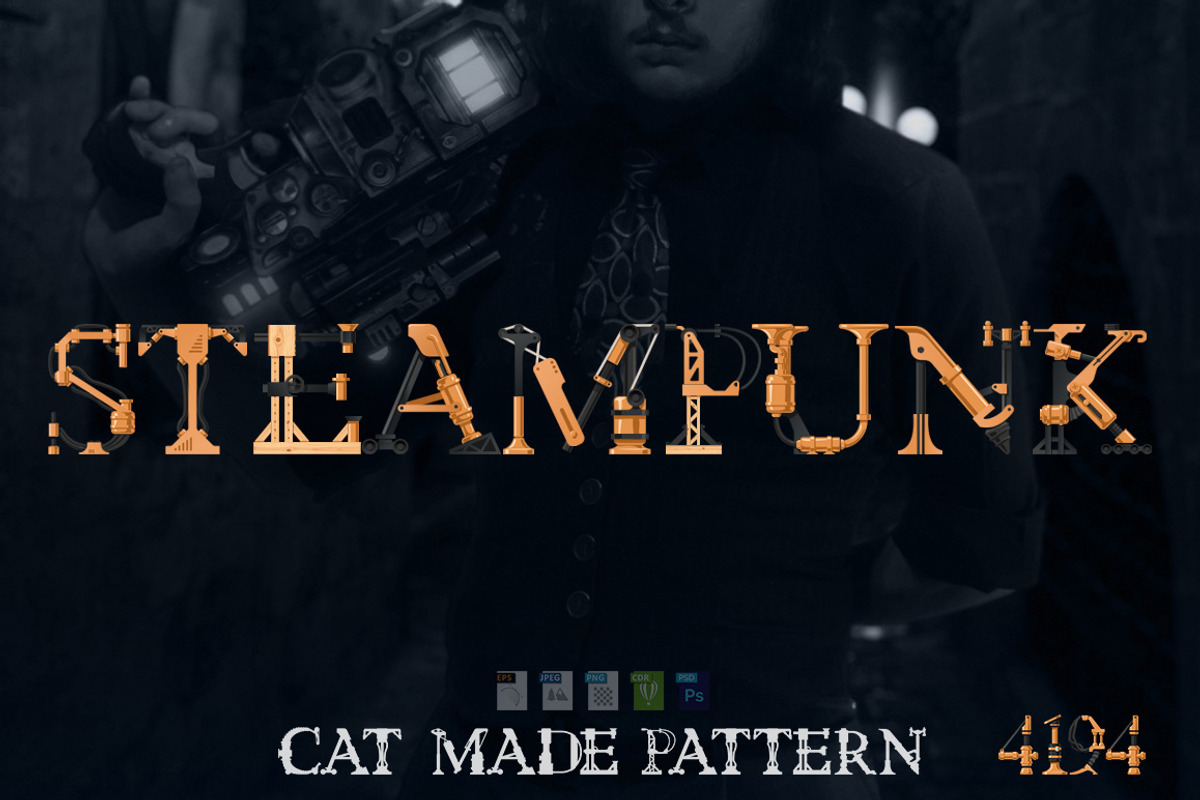 Steampunk font