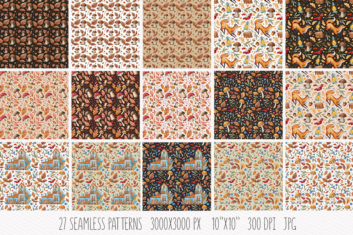 Autumn collection | 102 elements, an Animal Illustration by Aquarellka (Photo 4 of 8)
