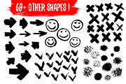 Grunge gouache vector shapes, a Shape Add-On by Marya Deneko (Thumbnail 4 of 5)