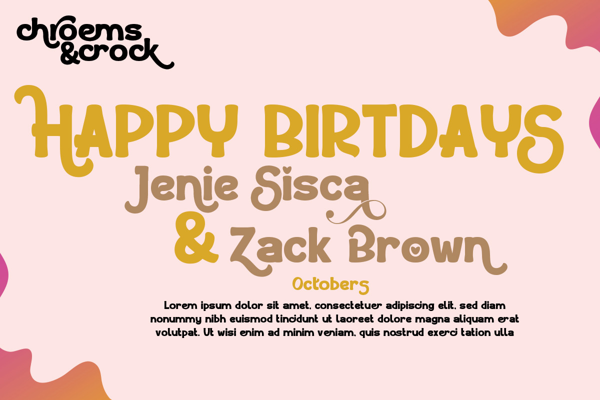 chroems and crock, a Handwritten Font by Bramcreative (Photo 6 of 10)