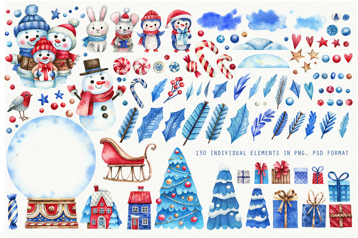 Christmas Stories, an Animal Illustration by Watercolor by Tonia Tkach (Photo 2 of 9)