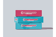 Bakery box packaging mockup, a Packaging Mockup by Mockthethics. (Thumbnail 6 of 11)