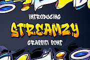 Streamzy Graffiti Font- INTRO SALE, a Blackletter Font by Blankids Studio (Thumbnail 1 of 6)
