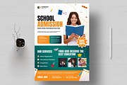School Admission Flyer Template, a Flyer Template by MightyDesign (Thumbnail 1 of 8)