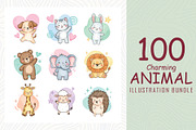 Charming animal illustrations, an Animal Illustration by Sofia's Fashion (Thumbnail 1 of 3)