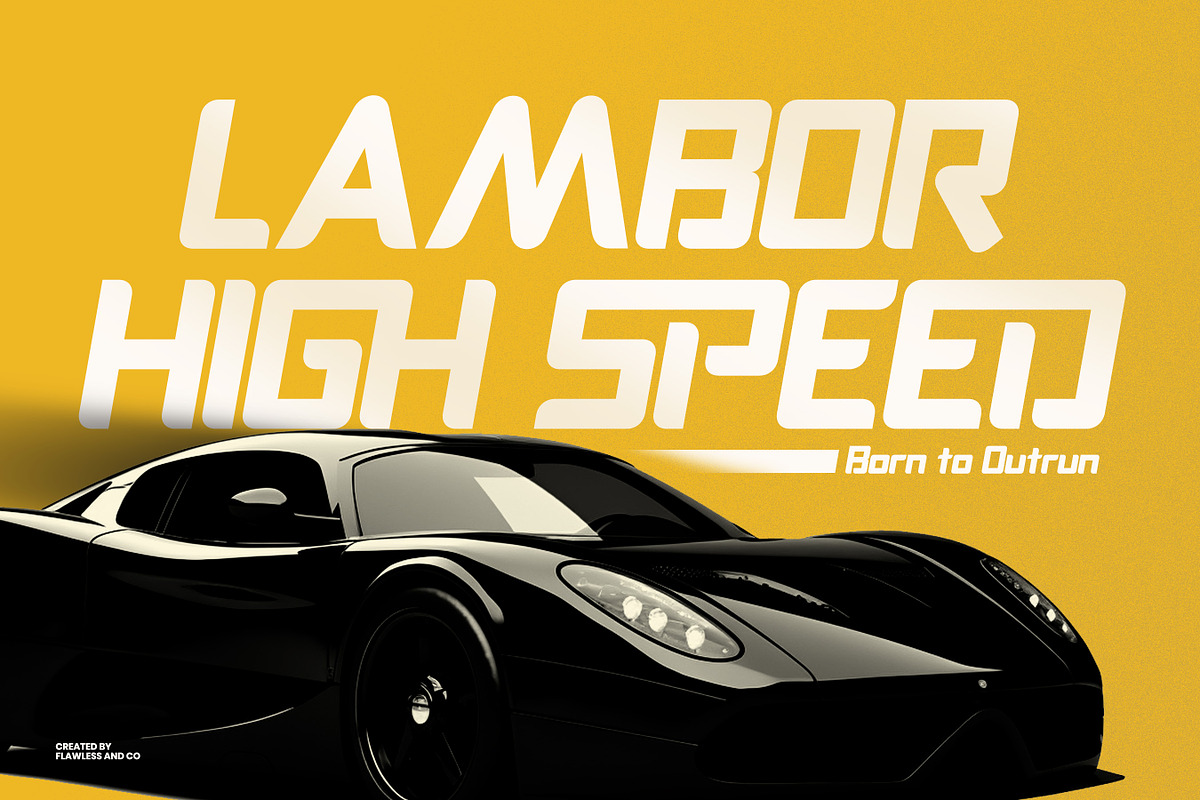 Flerix - Racing Sport Display Font, a Font by Flawless And Co (Photo 3 of 10)