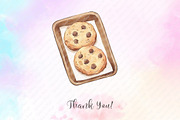 Neutral Baking Clipart, an Illustration by Watercolor design (Thumbnail 12 of 13)