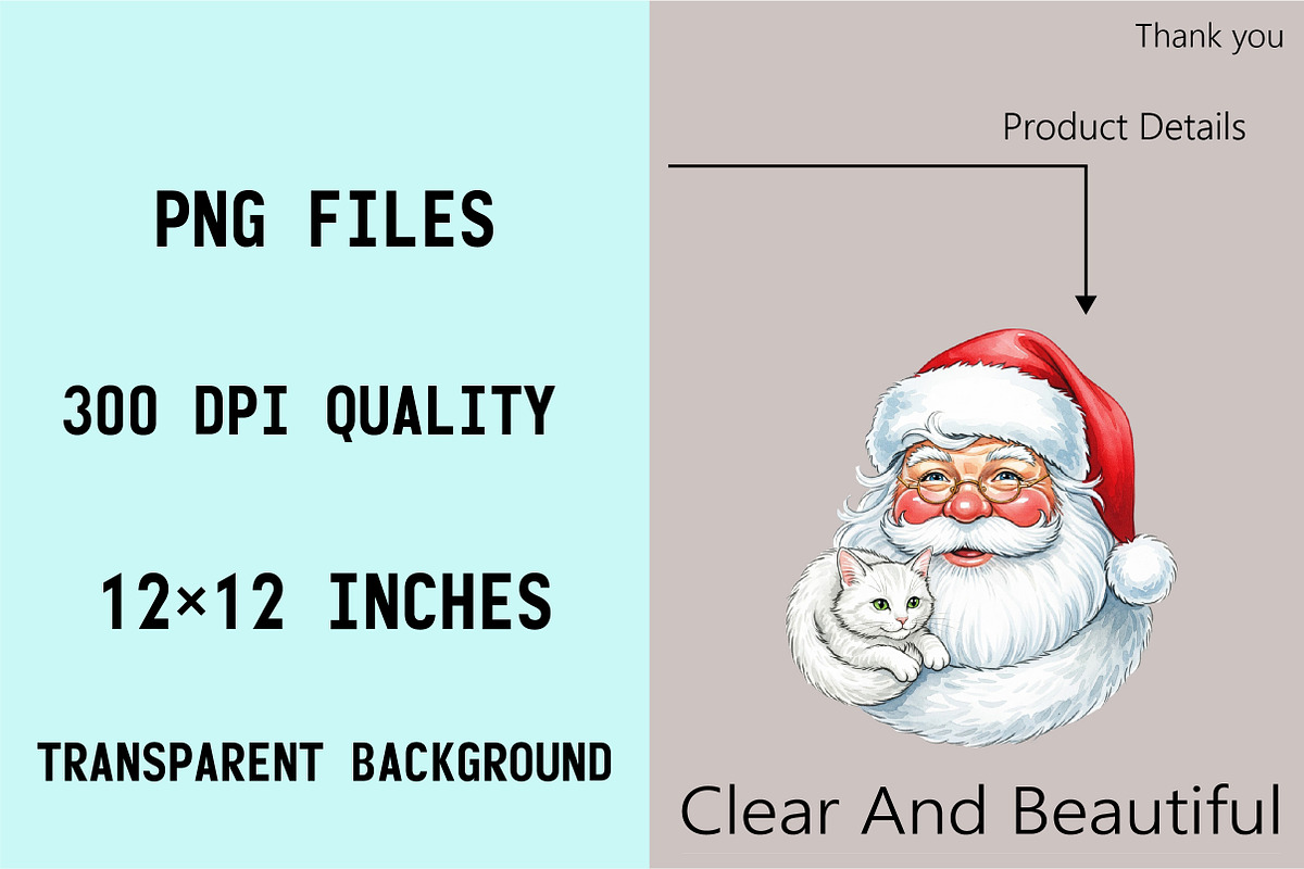 Watercolor Jolly Santa Faces Clipart, an Illustration by SVGArt (Photo 8 of 8)