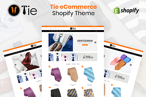 Tie fashion eCommerce Shopify Theme