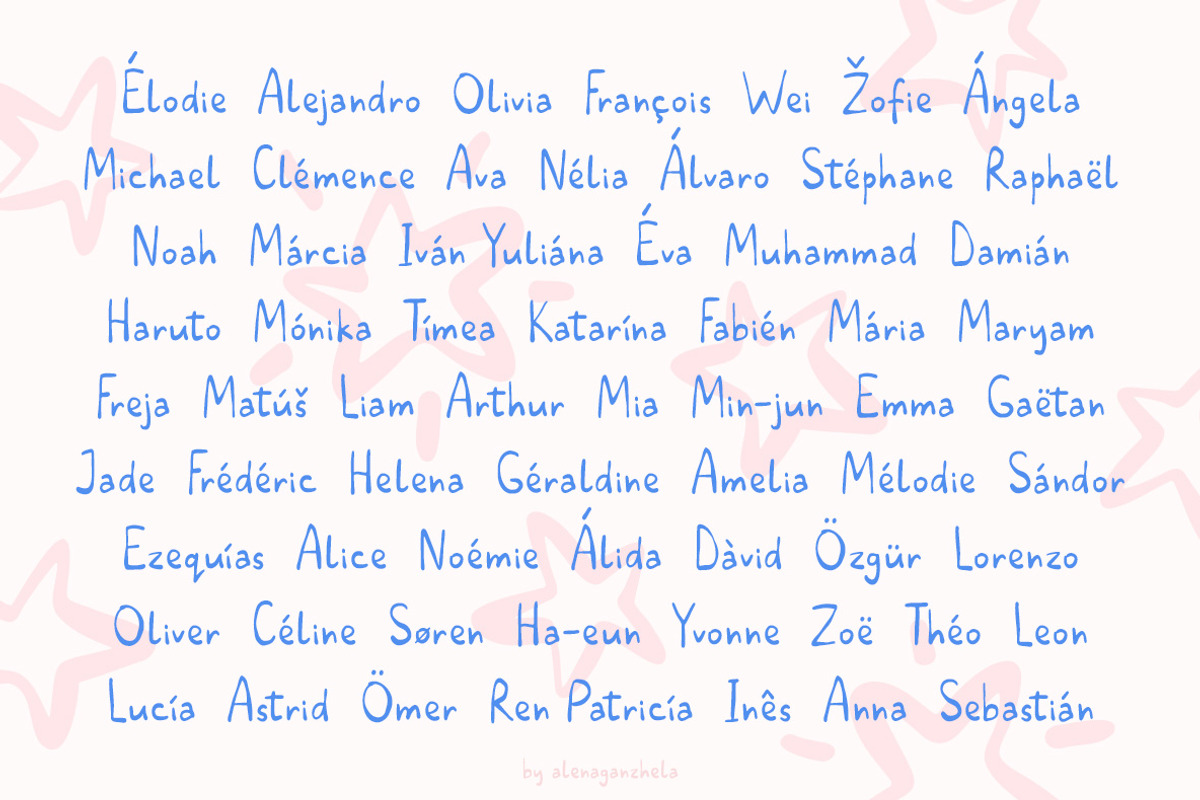 Lucky Berry - cute handwritten font, a Handwritten Font by alenaganzhela (Photo 7 of 10)