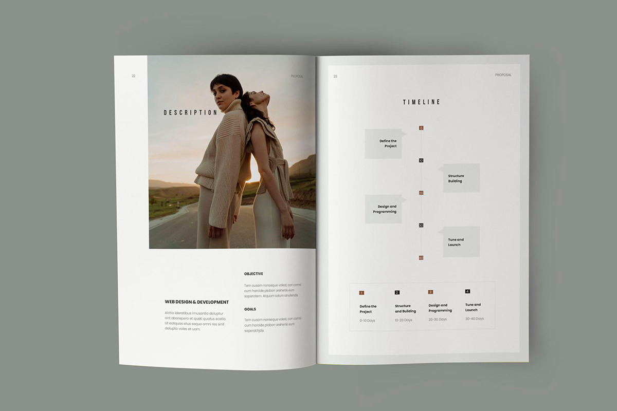 Business Proposal Template, a Brochure Template by HR Studio (Photo 12 of 14)