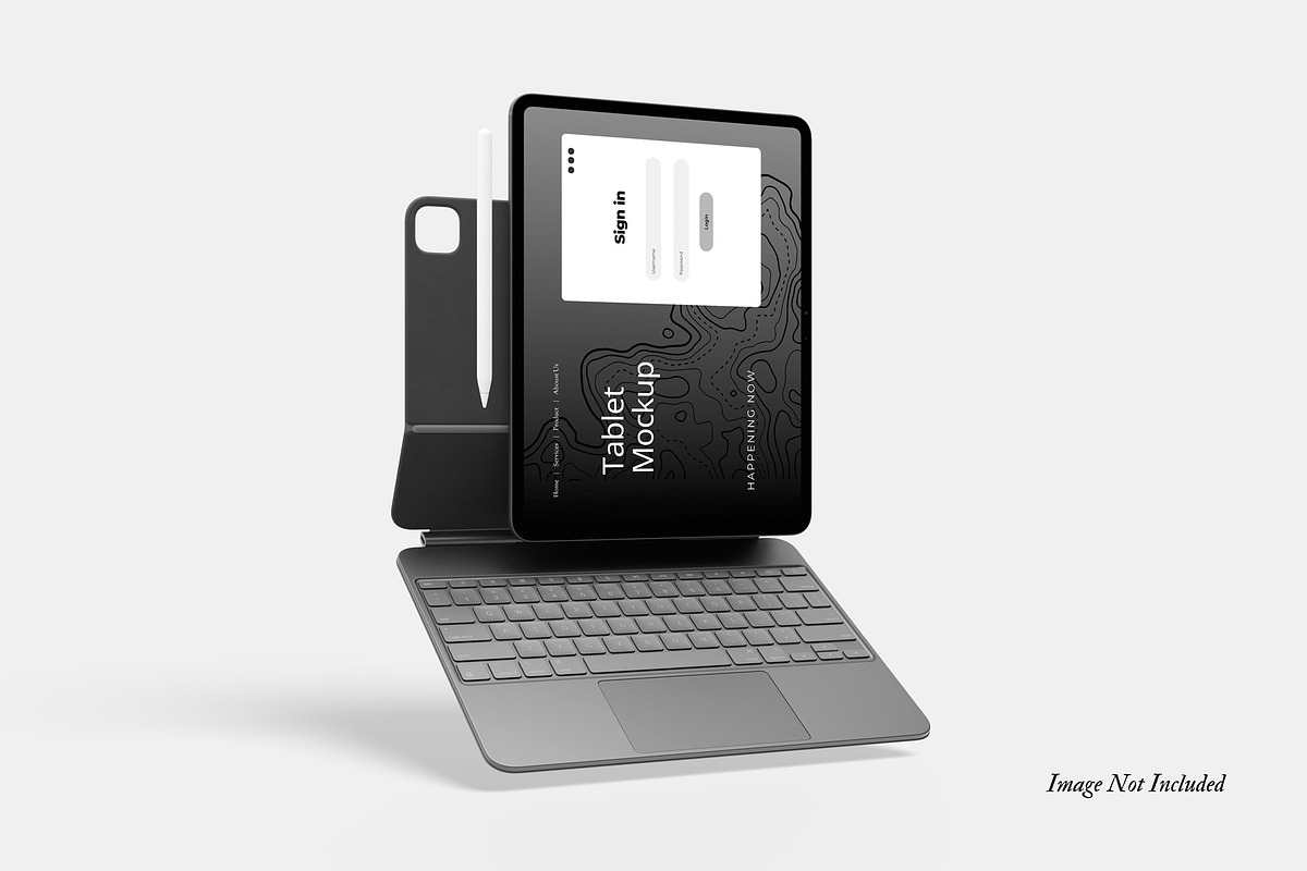 Ipad Pro Mockup Set V1, an iPad Mockup by DSNA Mockup (Photo 4 of 6)