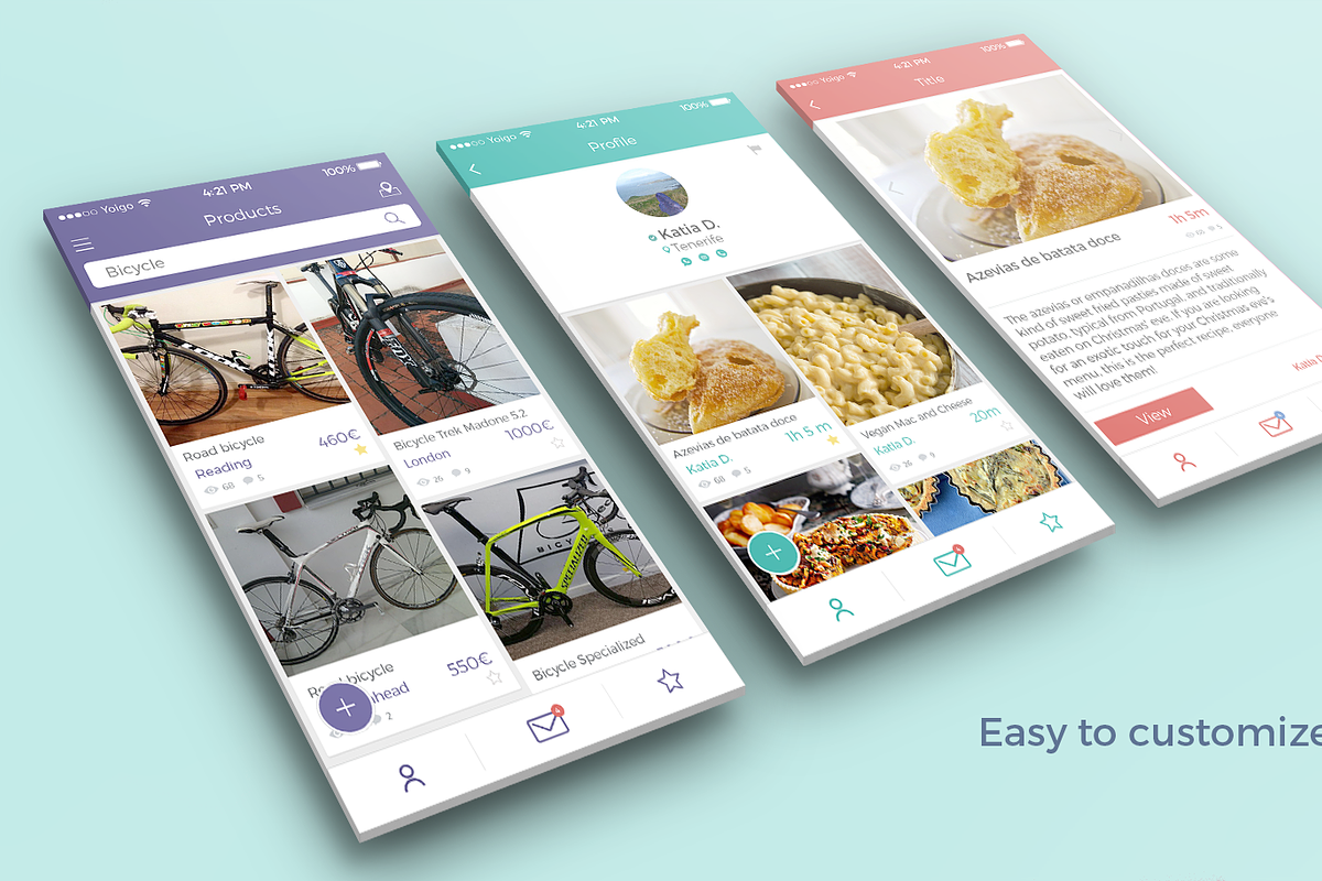 Market iOS UI Kit, an UI Kit Template by Bear Studio (Photo 2 of 4)