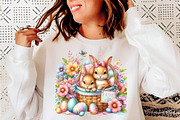 Easter bunny clipart bundle, an Illustration by SinaCreation (Thumbnail 8 of 11)