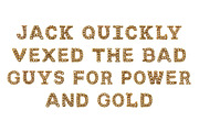 Gold Chain 3D Font, a Font by Loudoun Design Co. (Thumbnail 4 of 6)