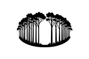 Forest Frame Silhouette SVG Bundle, an Illustration by jahid234 (Thumbnail 38 of 51)