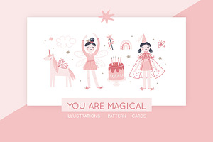 You Are Magical - Little Fairy, an Illustration by Barkova Nadya