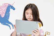 Unicorn pattern + BONUS 98 elements, a Pattern Graphic by Lineli (Thumbnail 10 of 11)
