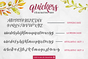 Quickers Typeface, a Script Font by Arterfak Project (Thumbnail 12 of 13)