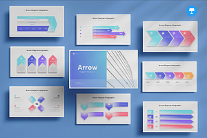 Arrow Infographic Keynote, a Presentation Template by Pixslides
