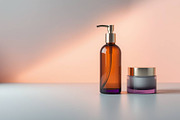 63 Skincare Bottle & Jar Set Mockup, an Advertising Mockup by adenpinkstore (Thumbnail 15 of 25)