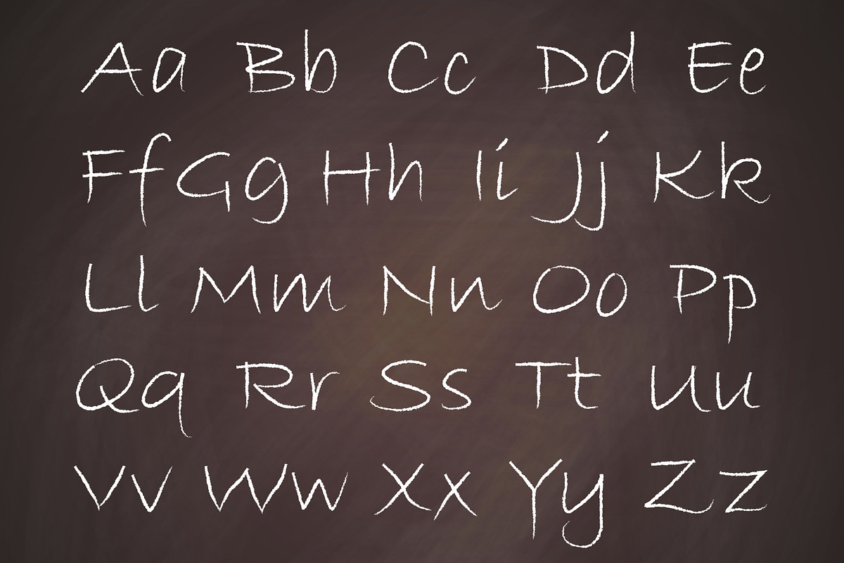 font. a piece of chalk preview 4