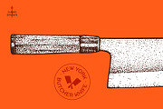 Butcher Knife. Hand drawn sketch, a Food Illustration by Foxys Graphic (Thumbnail 3 of 3)