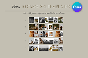 Elora IG Carousel Templates