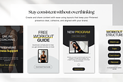 Fitness Pinterest Pin Templates, a Social Media Template by DigiPax (Thumbnail 4 of 11)