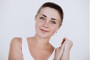 Woman with buzz cut hairstyle, a Beauty & Fashion Photo by Anna Efetova