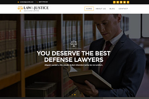 Law&Justice: Law Firm HTML5 Template