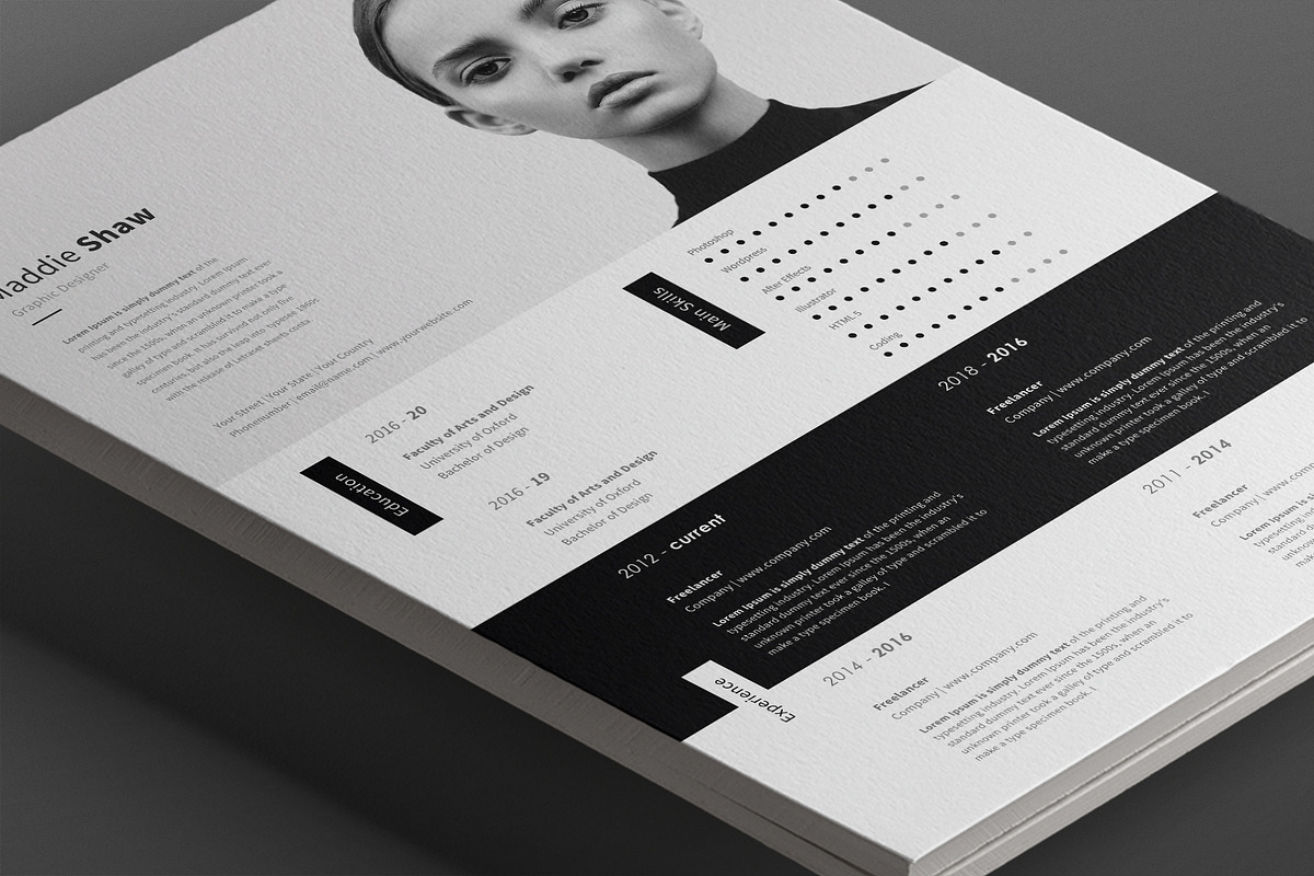 Antares Resume Template, a Resume Template by Nina Shaw (Photo 7 of 9)