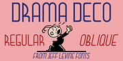 Drama Deco JNL, a Font by Jeff Levine Fonts (Thumbnail 1 of 5)