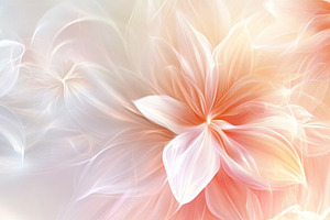 Gentle Pastel Abstract Flower with Soft Pink and Blue Petals, an Abstract Photo by Natalia Klenova's Shop