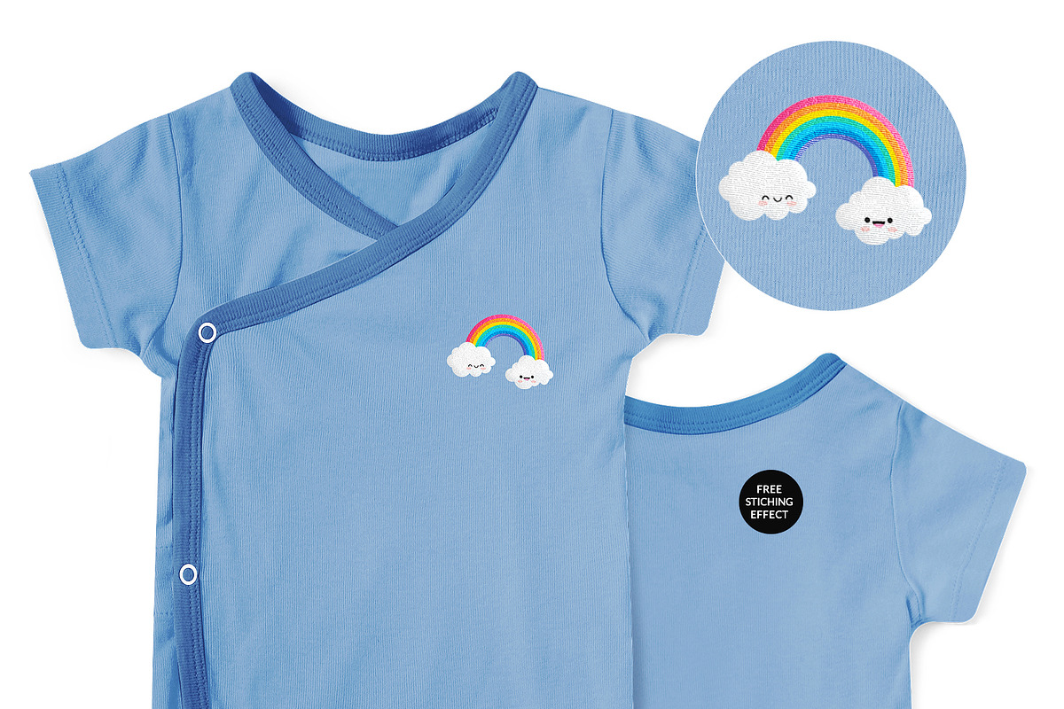 20x Baby Onesies BUNDLE Mock-up Sets, a Books & Magazine Mockup by BlackMocca (Photo 22 of 28)