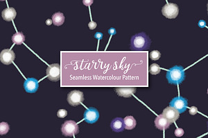Star Constellations Watercolor