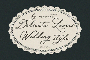 Delicate Lovers -Calligraphy font, a Script Font by MaxArt