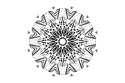 Modern Black and White Mandala Pack, a Decorative Illustration by NJ Himel (Thumbnail 34 of 101)