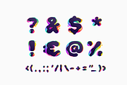 Hologram Shift colorful glitch font, a Sans Serif Font by kaer_shop (Thumbnail 7 of 9)