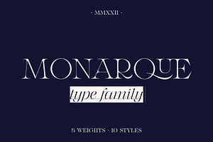 Monarque - Classy Serif Type Family