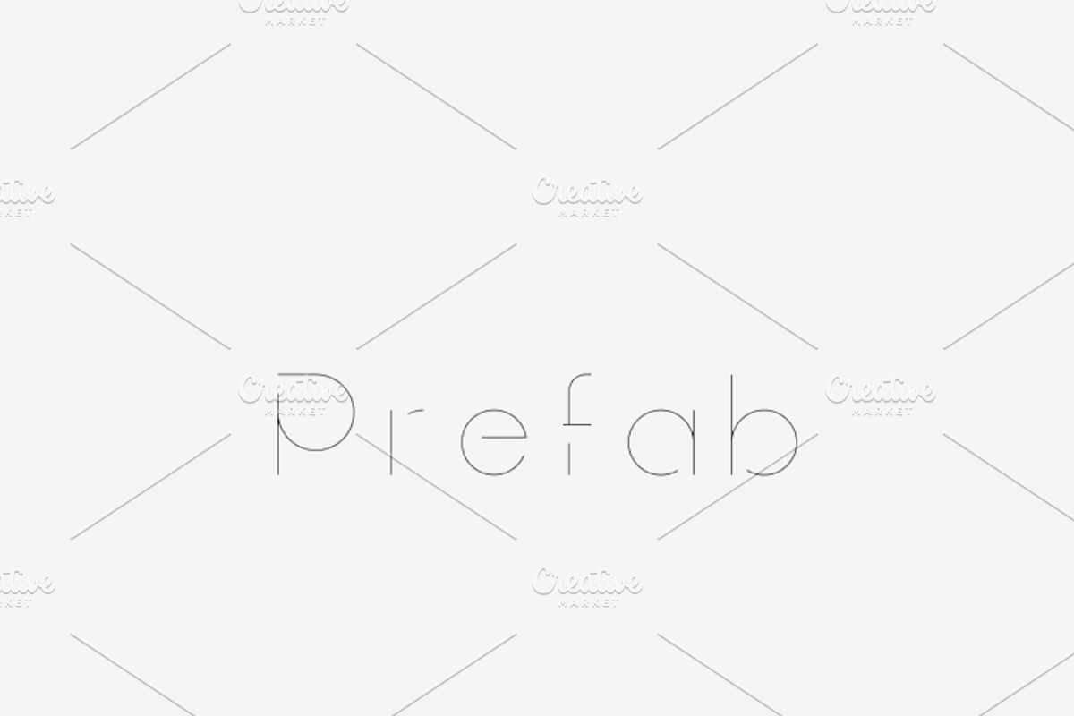 Prefab - Laser, Craft Cutter Font